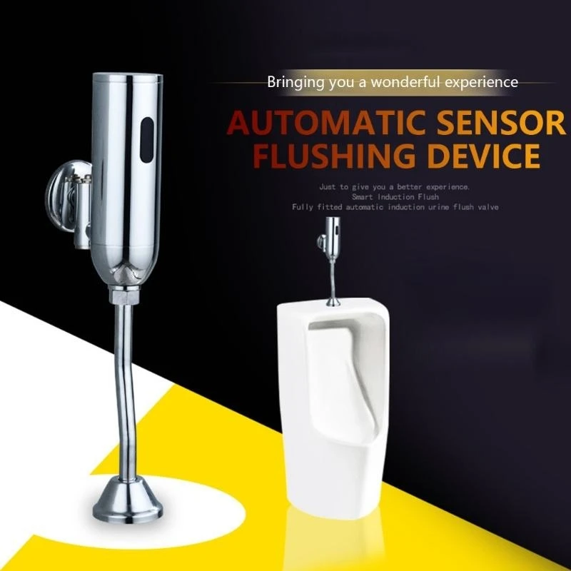 J2HB Automatic Sensors Toilet Urinal Flush Valves Brass Wall Mounted Infrar Intelligents Faucet Tap for Public Restrooms