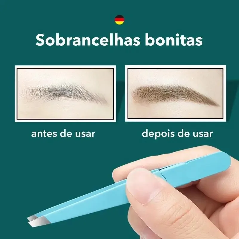 Pinzetta per sopracciglia Capelli colorati Bellezza Estrattore per peli fini Clip per sopracciglia inclinate in acciaio inossidabile Strumenti per il trucco per la rimozione