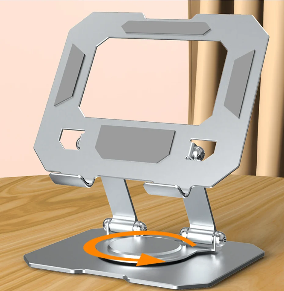 Adjustable Foldable Tablet Holder  360 Degree Rotating Desktop Stand Compatible with 4.7-12 Inch iPad, Tablets & Laptops