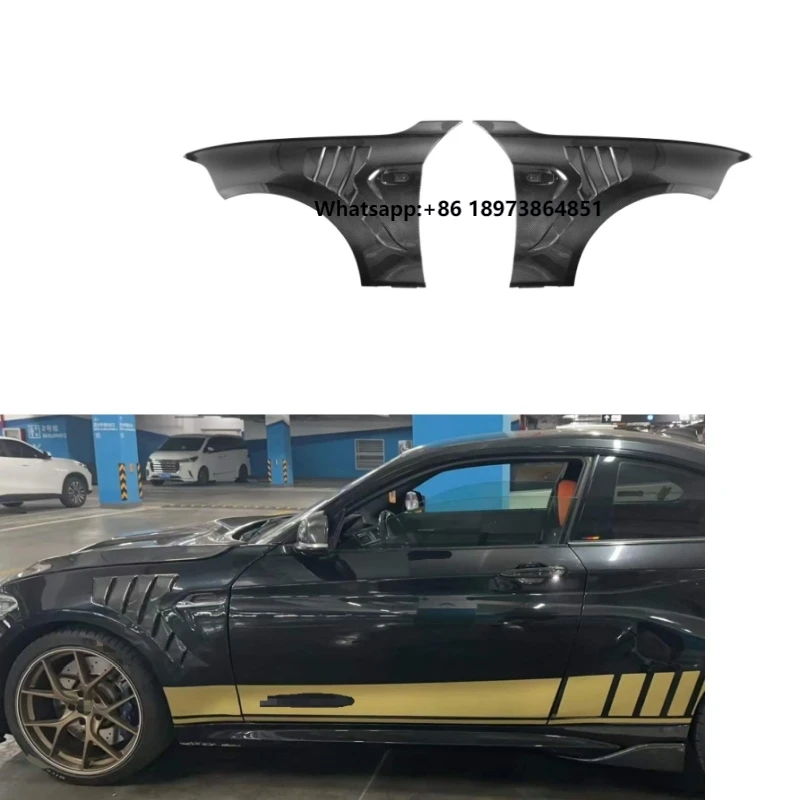 

Real Carbon Fiber Front Bumper Front Fender Trims Auto Part for M2 M2C F87 2015-2019 M2 F87 Fender Trims