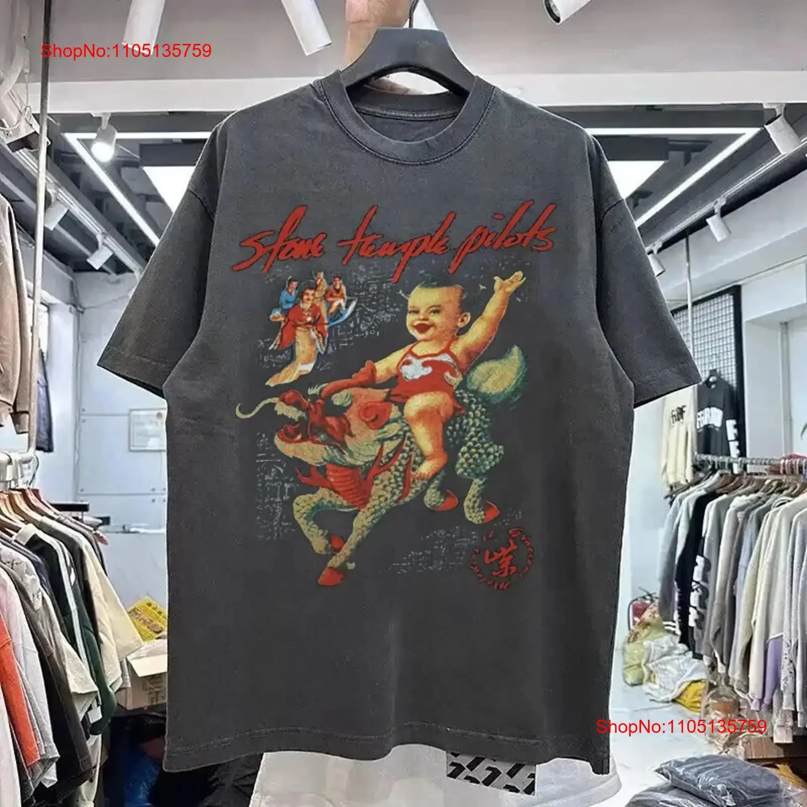 STONE TEMPLE PILOTS Band T Shirt Rare Design Black S 5XL WA0790 vintage Washed homme Stylish Unisex fashion streetwear