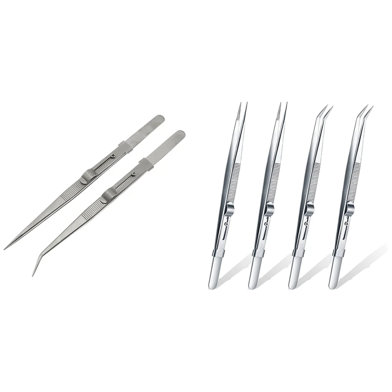 Precision Soldering Tweezer ESD Anti-Static Industrial Electronic Tweezers Tool Set For Jewelry Makeing Craft