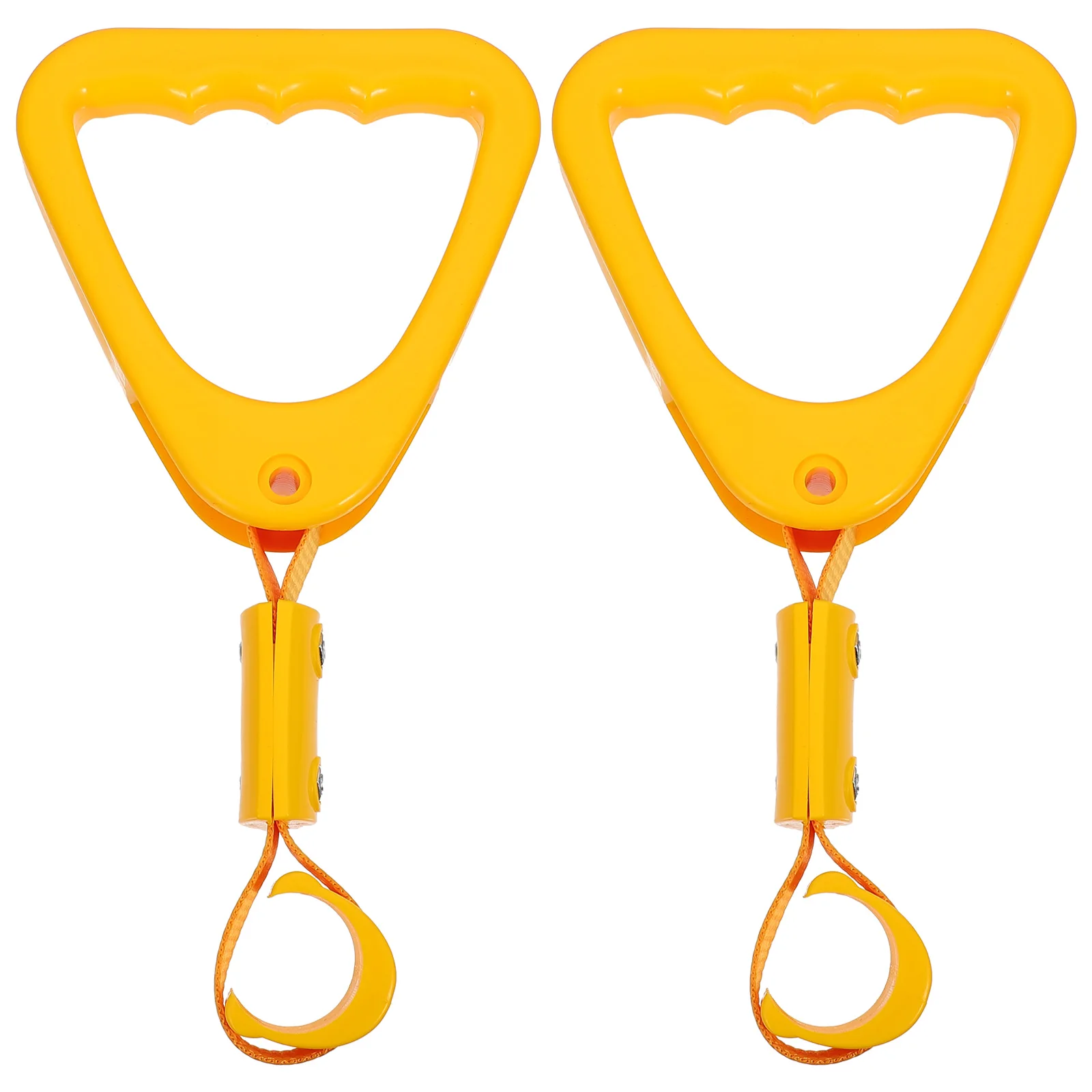 

2pcs Car Hand Strap Rear Bumper Warning Handle Ring For Bus Subway Train Trash Can Release Durable Easy Carry Safe Non-Contact