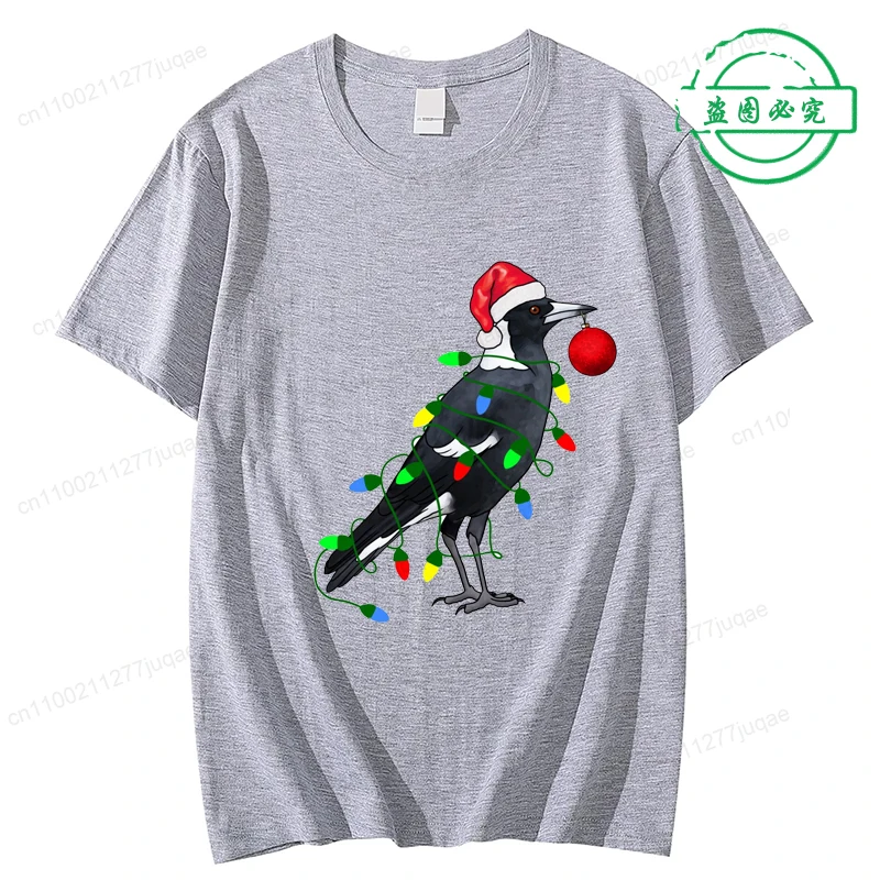 Extra festliche Elster gedruckt Trend Frauen Mode Kleidung grafische T-Shirts Kleidung Weihnachten weibliche Shirts Dame Freizeitkleidung