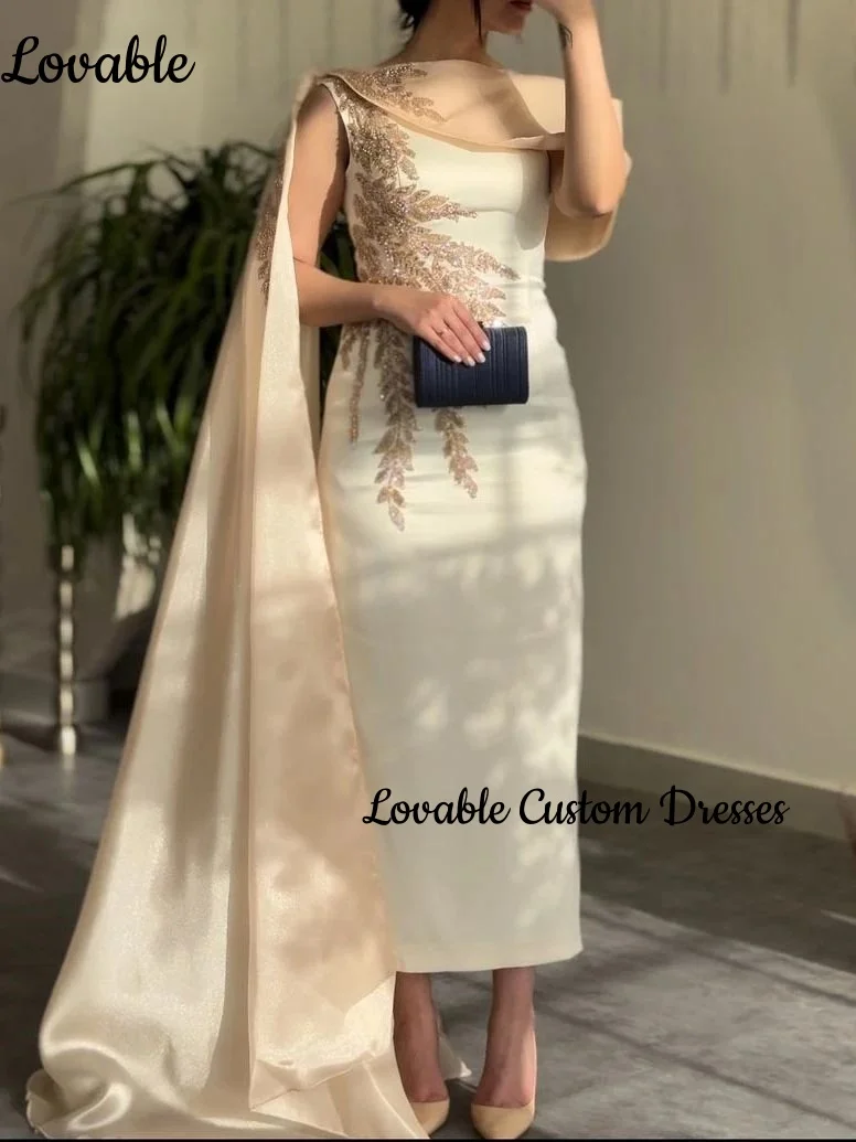 ชุดราตรีหรูหรา 2025 คอลัมน์ที่กําหนดเองอย่างเป็นทางการชุดยาว Scoop คอชุดแต่งงานซิปชุด