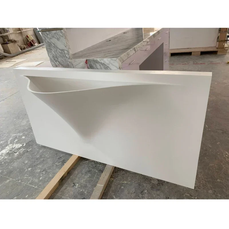 Solid Surface Oval Shape Bathroom Sink Wash Basin Special Design Sitting Room Hands Wash Basin