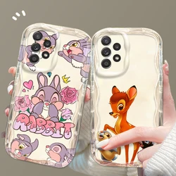 Disney Bambi Cute For Samsung A55 A54 A53 A52 A35 A34 A33 A32 A25 A24 A23 A22 A21S A15 A13 A14 5G Wave Oil Back Phone Case