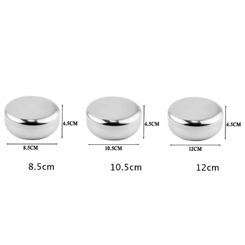 Stainless Steel Bowl With Lid Single Layer Steamed Rice Bowl For Kitchen Dining Camping Picnic Tableware Gadget