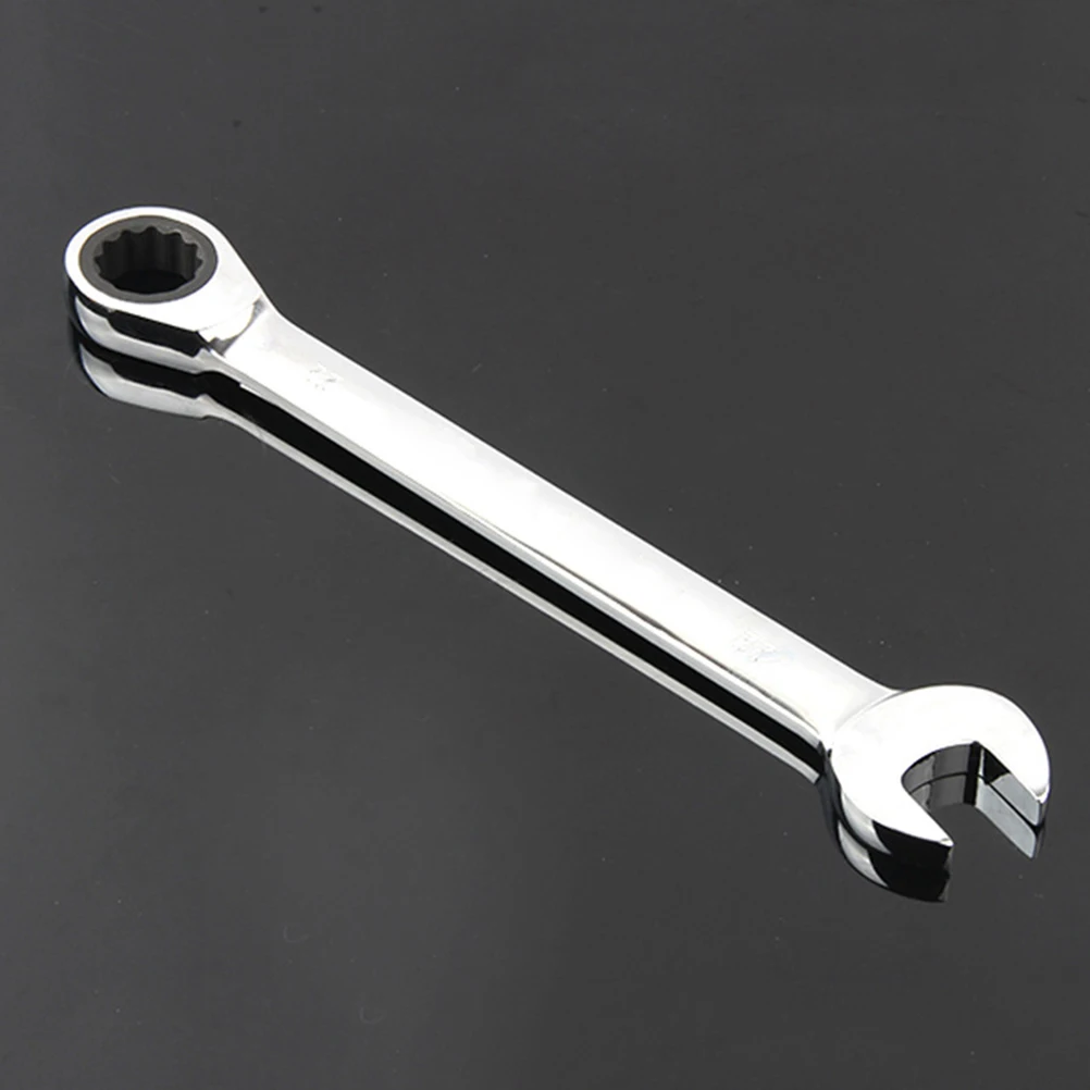 6pcs Dual Spanner Set Mixed Size Ratchet Wrench Ratchet Tool Dual Head Spanner Silver Home Factory Durable Steel