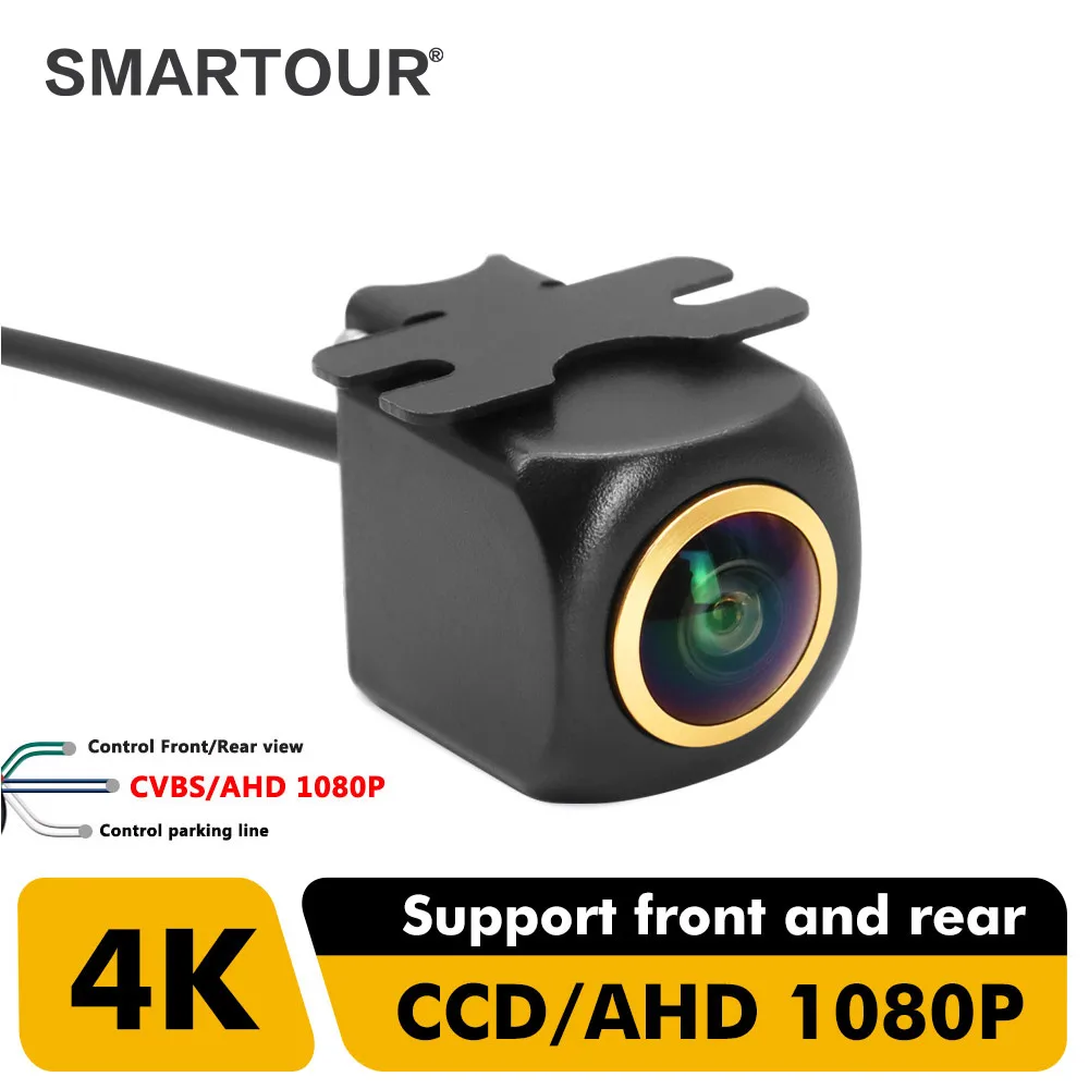 

SMARTOUR 180 degrees Golden Lens 1920x1080P Car Rear View Camera Fisheye Full HD Night Vision Reverse AHD Vehicle Parking Camera