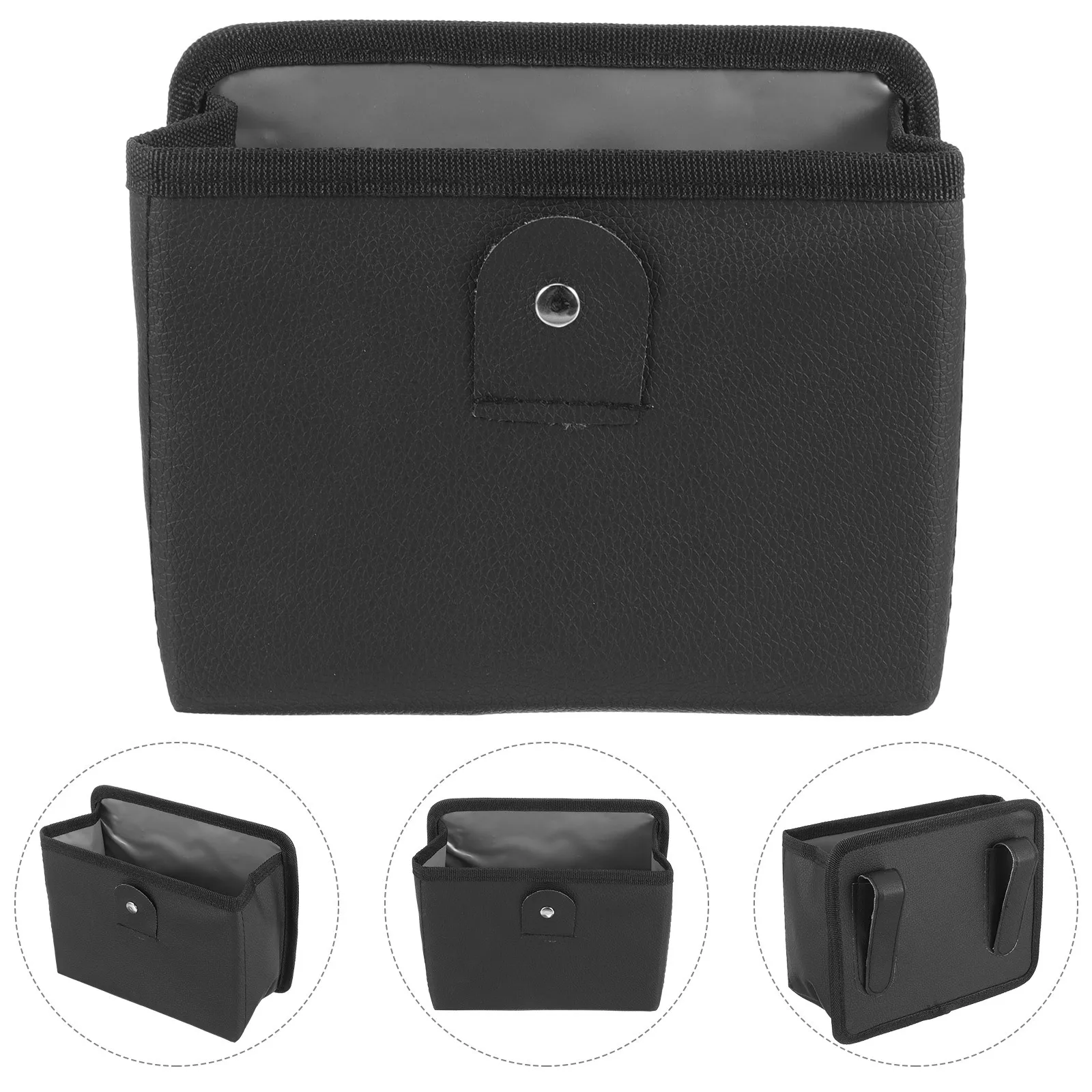 

Door Hanging Storage Bag Foldable Car Trash Can For Vehicle Auto Garbage Holder Trash Bin Cup Holder Small Waste Basket Car