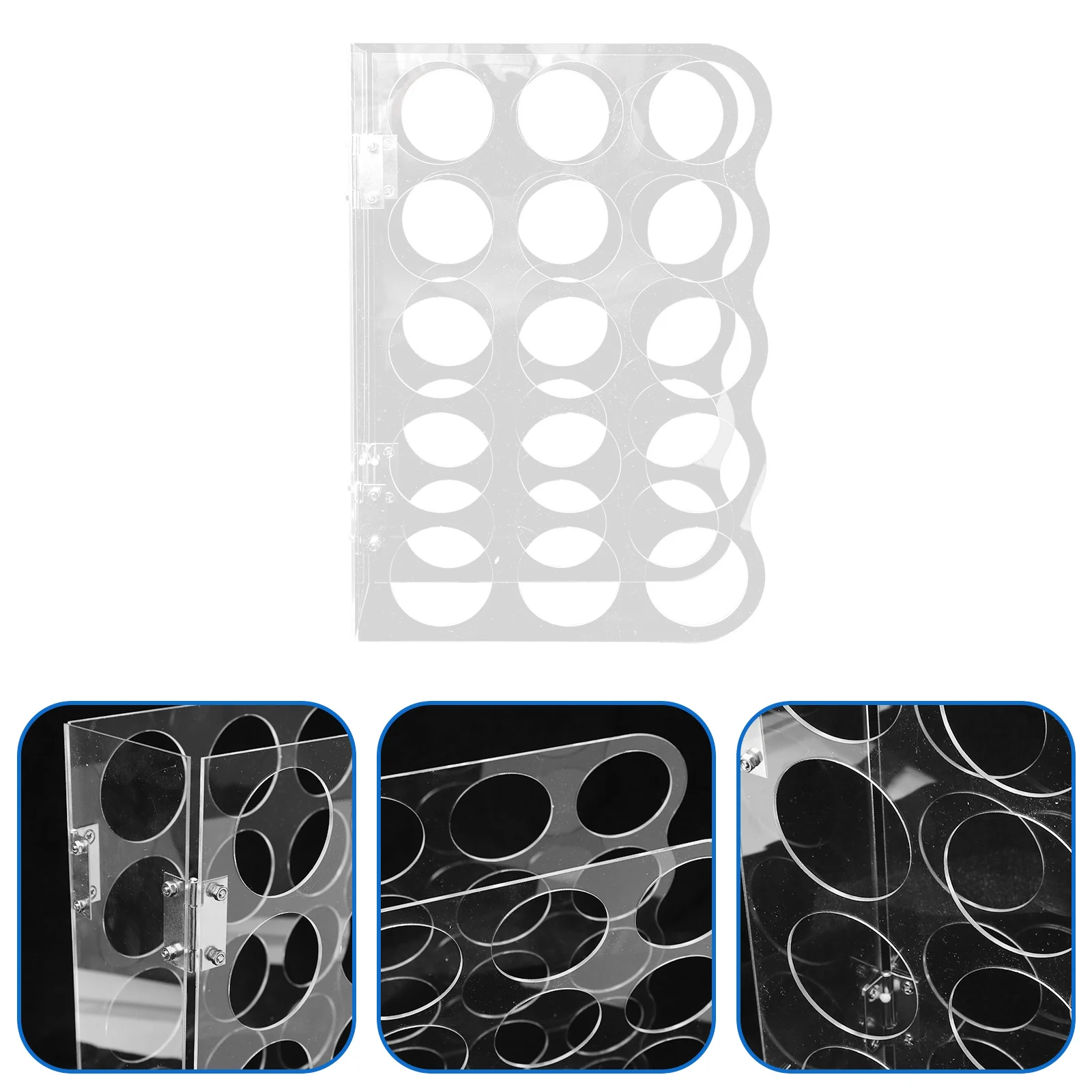 

15-Hole Vinyl Storage Rack Lightweight Sturdy Organizer for Craft Paper Rolls Wrapping Paper Bags Umbrellas Tidy Room