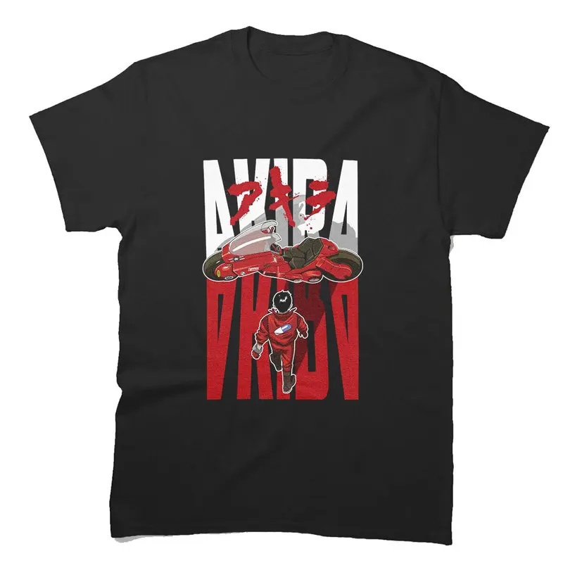 Akira Cyberpunk City Explosion Gift T‑Shirt Katsuhiro Otomo Retro Manga Shotaro Kaneda Neo‑Tokyo Anime Print Short Sleeve Tops