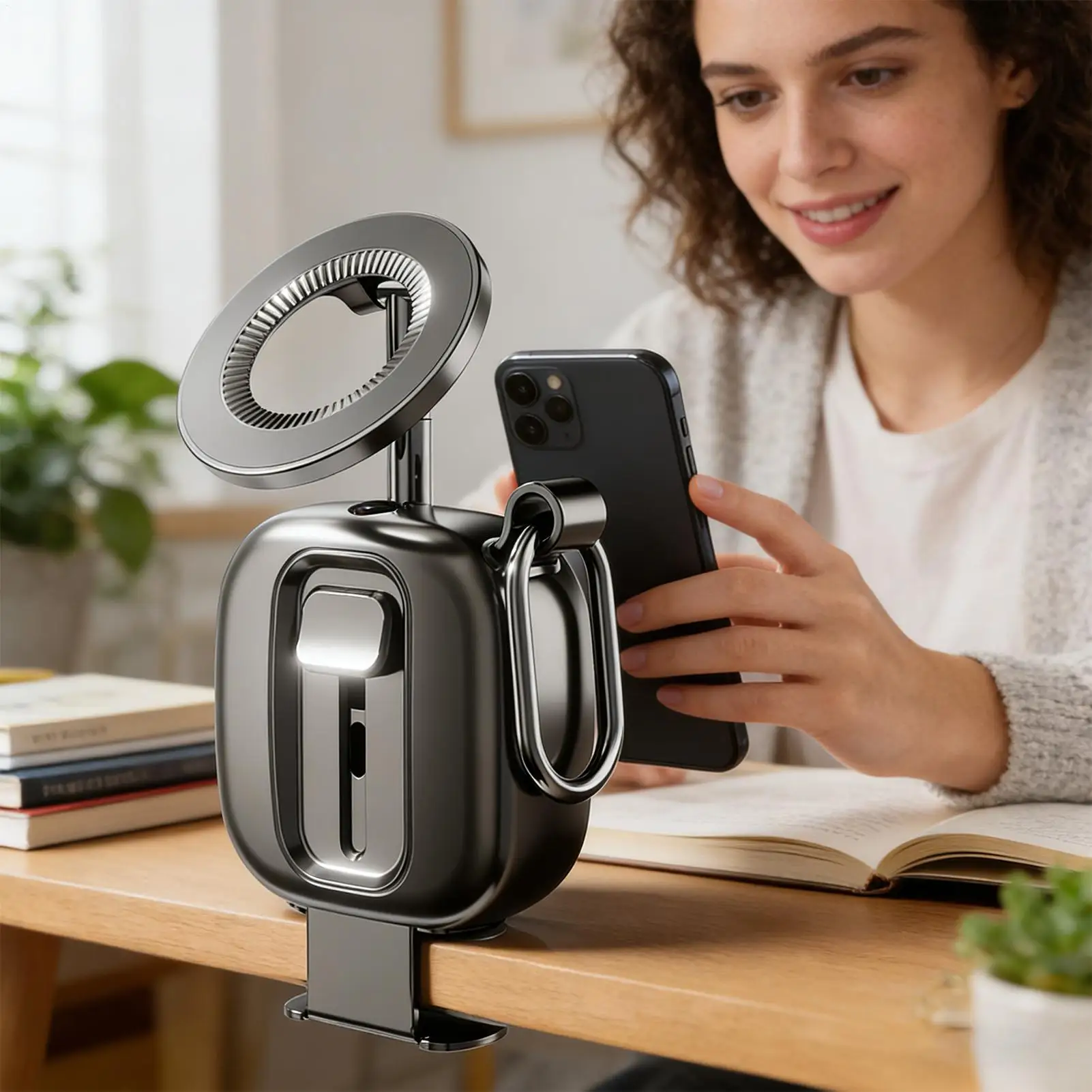 

Подставка для мобильного телефона, вращающаяся на 360 градусов док-станция, складной противоскользящий держатель для мобильного телефона для дома, путешествий, автомобилей, развлечений, просмотра в прямом эфире