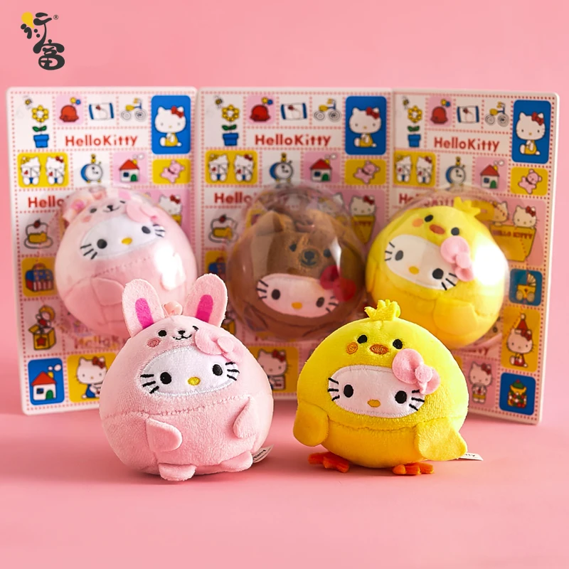 Breloczek Pluszowy Hello Kitty Miękka Maskotka Zawieszka do Torby Plecaka Torebki na Klucze Urocza Zabawka dla Kobiet Dziewczyn Fanów Prezent