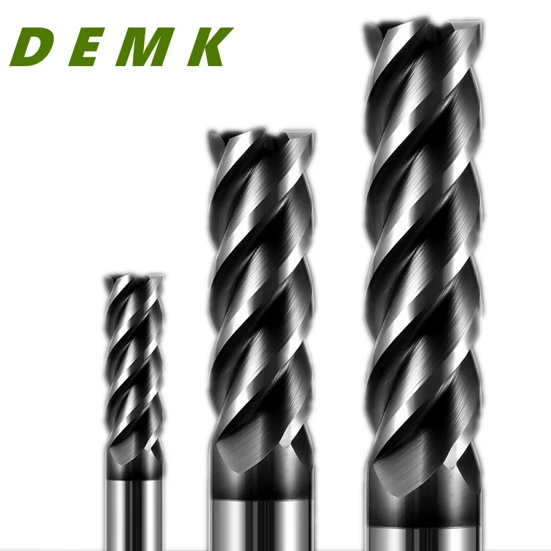 Imagem -05 - Máquina Cnc Carbide Fresadora End Mills Ferramentas Flat Metal Face Keyway Milli Bit Hrc50 55 65 Flauta