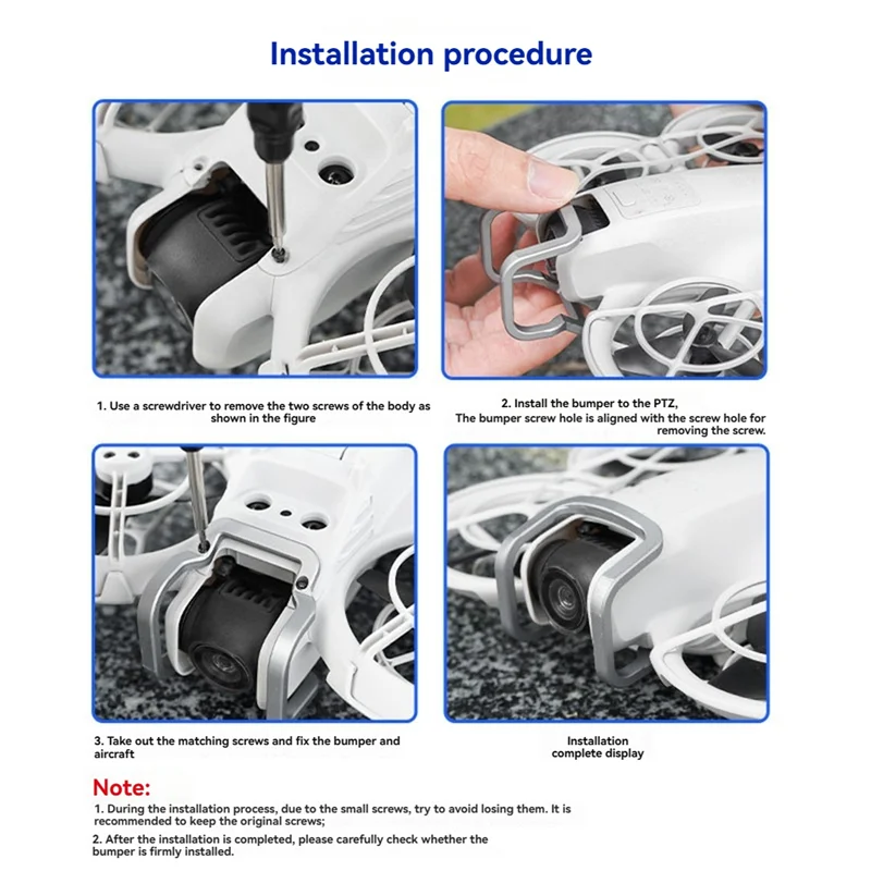 VO-For DJI Neo Drone Gimbal Bumper Metal Protective Bar ملحقات حماية مضادة للتصادمات