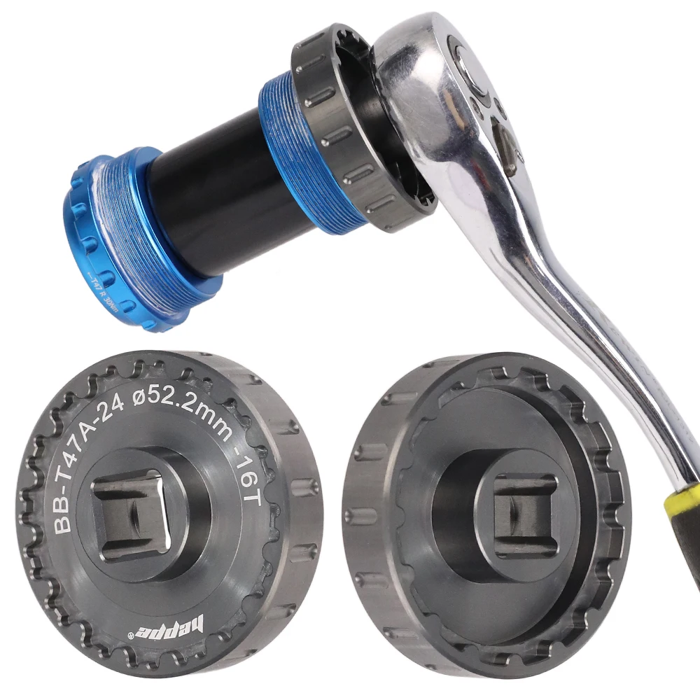 HEPPE Dual-Use-Fahrrad T47 Tretlager Installations- und Entfernungsschlüssel T47 BB Reparaturwerkzeug für 16T T47 Ceramicspeed BB Reparatur – Detail 15