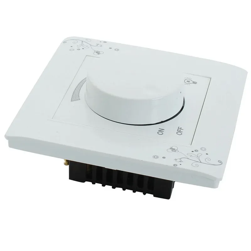 Imagem -02 - Interruptor Dimmer de Luz Controlador de Brilho Ajustável Luz Luminosidade Painel de Interruptor de Parede ac 110250v Suporte Droshipping