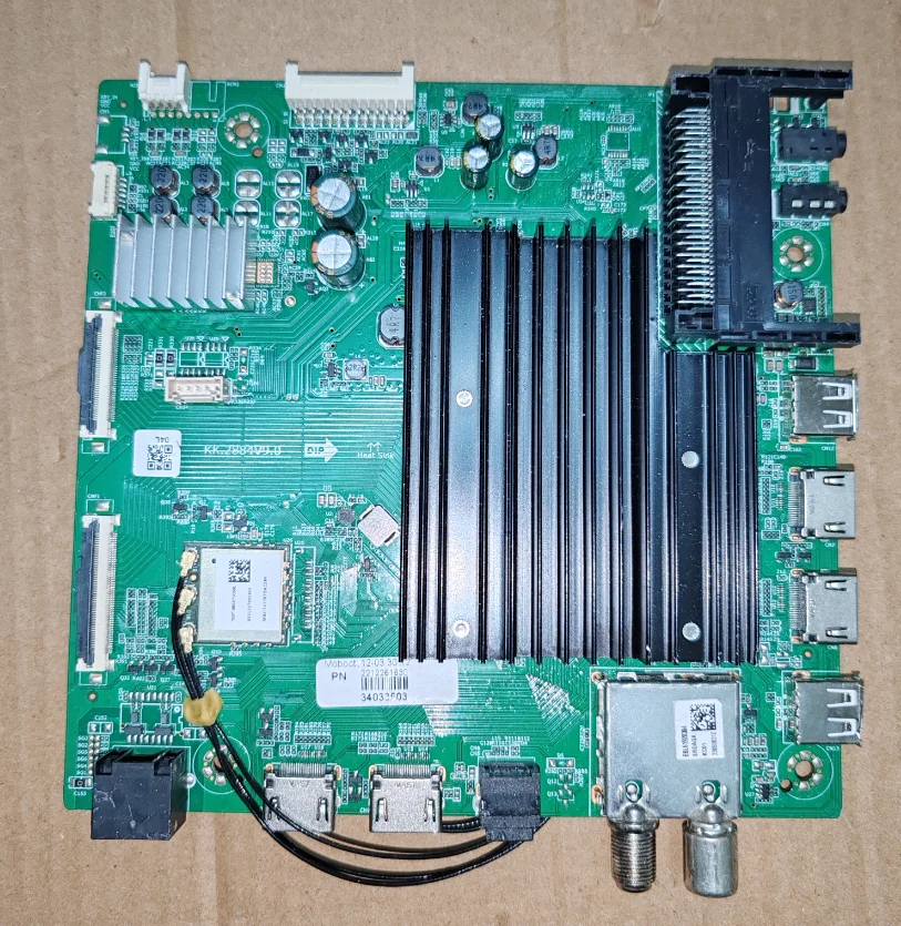 KK.2884V9.0   34033603  EBL61920304   4K LED TV motherboard tested and photographed according to the picture