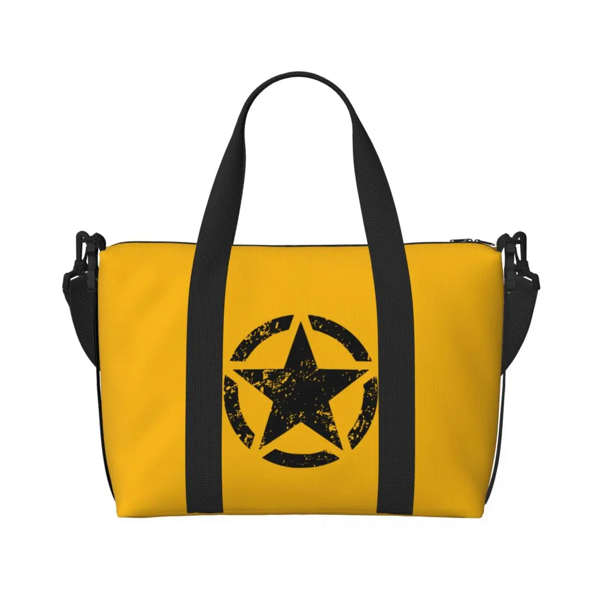 

Custom Military Tactical Army Star Grocery Shopping Tote Bags Women Big Capacity Gym Beach Travel Bags