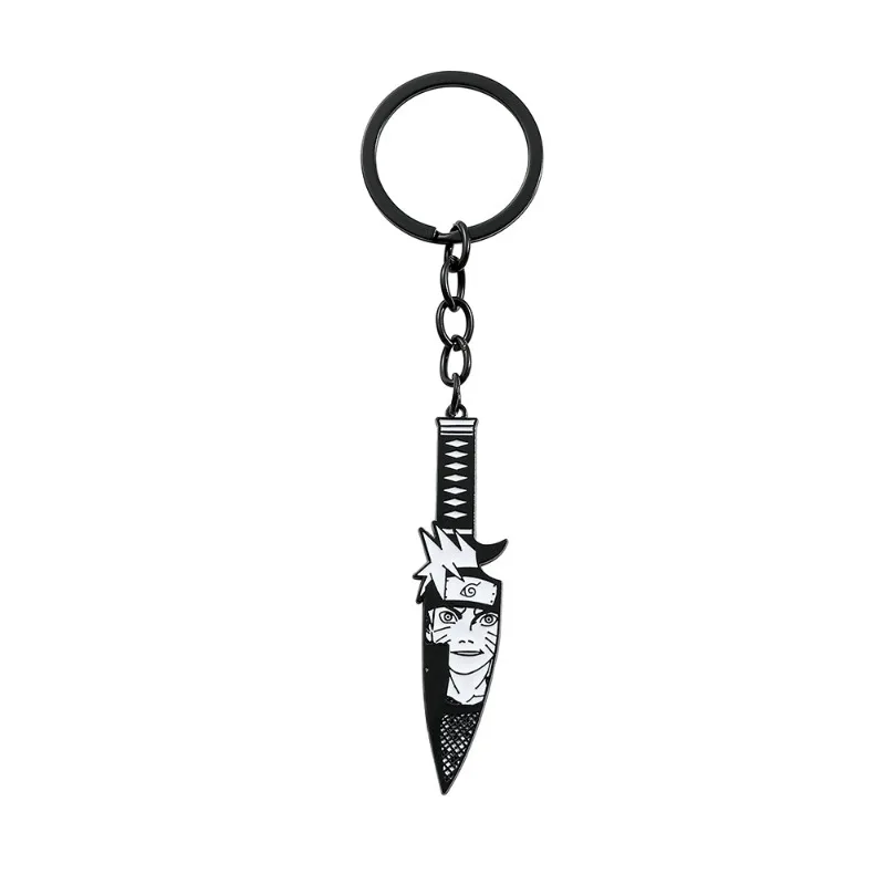 Figurka Anime Naruto Uchiha Sasuke Brelok Mały Nóż Kształt Uzumaki Breloczki dla Przyjaciół Ozdoba do Plecaka Zawieszka Prezent