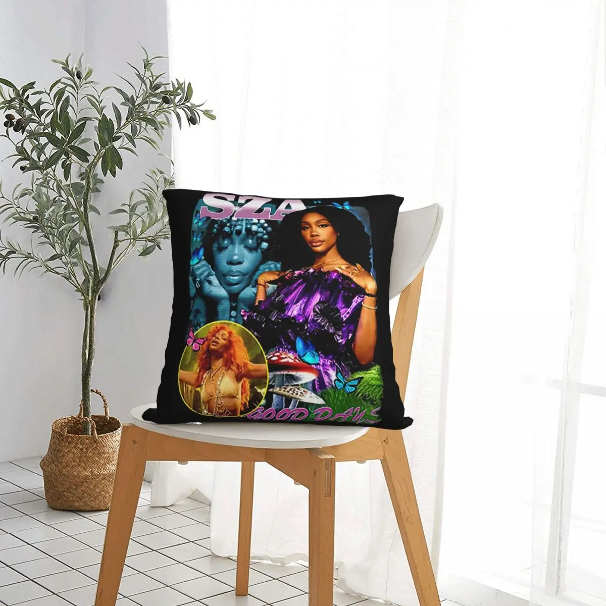 SZA Good Days Pillowcases Living Room Rapper 90s Cushion Case Cool Decorative Pillow Cover 45*45