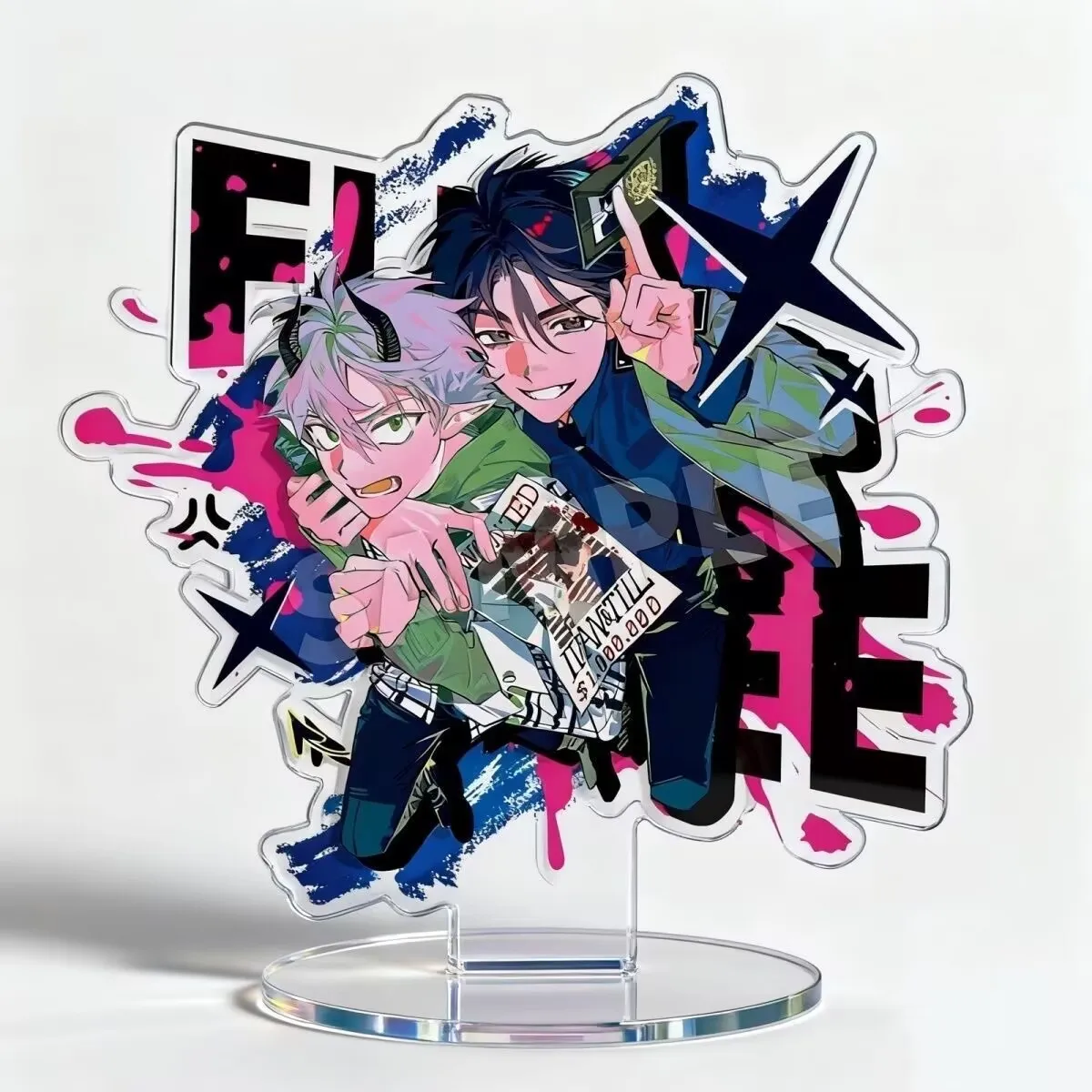 

New "Irregular-shaped stage" self-made acrylic standing sign creative desktop decoration as a gift for friends Till Ivan