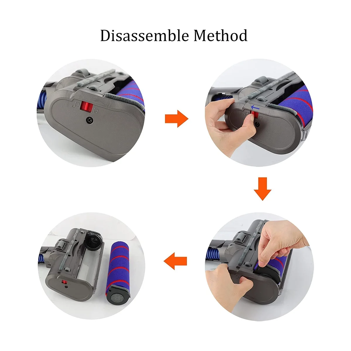 Запчасти для пылесоса для V6 DC58 DC59 DC61 DC62 DC74, сменная насадка для щетки для пола, инструмент, мягкая роликовая чистящая головка