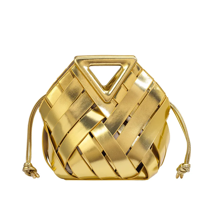 Bag Women New PU Flap Weave Vintage Geometric Single Shoulder Bags Ladylike Handbags Luxury Handbags Women Bags Designer image 5