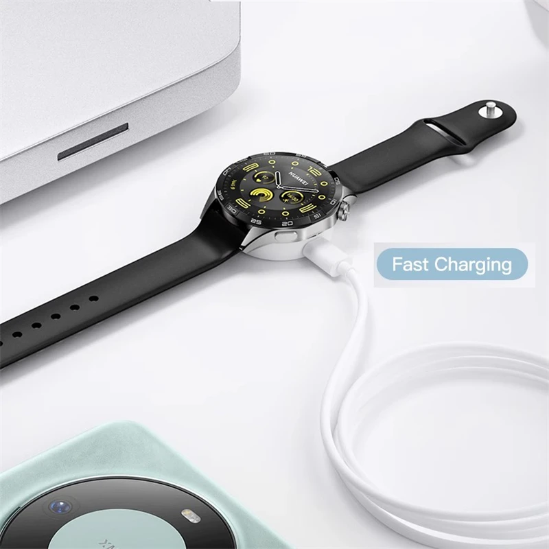شاحن مغناطيسي لساعة Huawei Watch 4 3 Pro Universal Dock Type-C USB شحن سريع لهاتف Huawei GT4 GT3 GT Runner GT2 Pro Ultimate