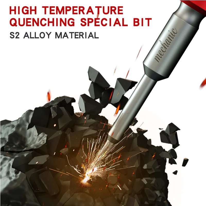 MECHANIC iShell 3D Red Magnetic Precision Screwdriver Set Anti Slip High Hardness Disassemble Tool for Mobile Phone Repair