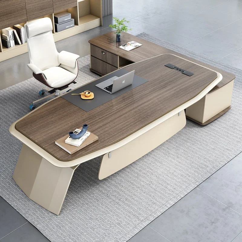 

Minimalist Computer Office Desks Corner Storage Wooden With Drawers Office Desks Manager Simple Design Furniture Scrivanie LLOD