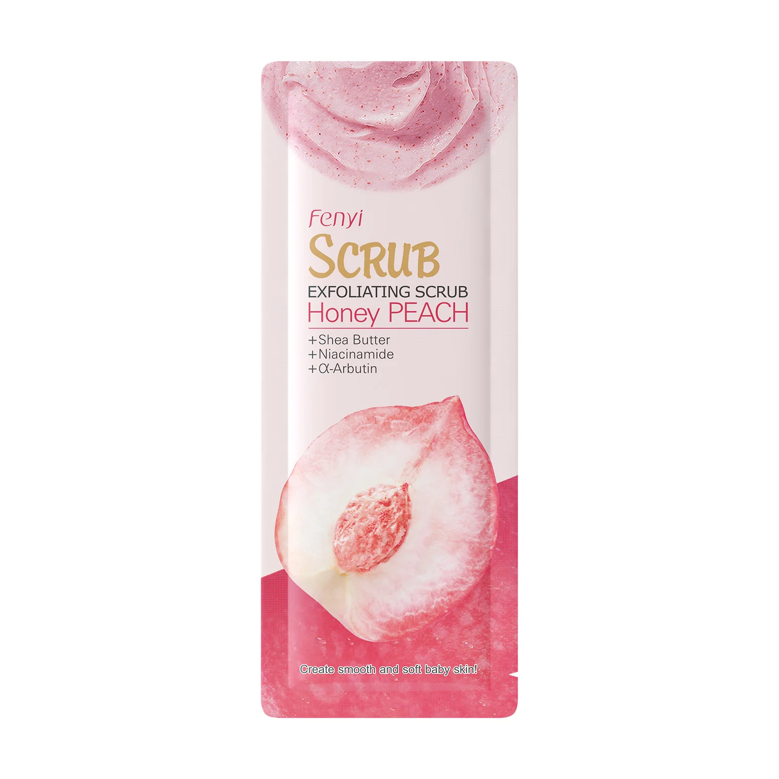 كريم مقشر العسل والخوخ لتنظيف عميق للقدمين والجسم، تقشير جسدي للبشرة والركبة وإزالة الميلانين الداكن