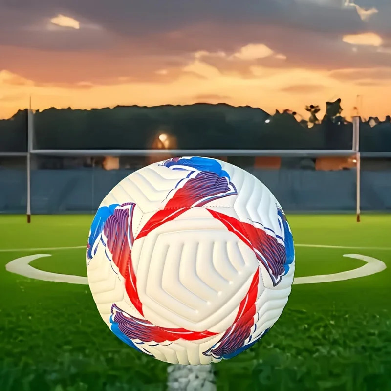 Size 5 PVC Embossed Soccer Ball, Vibrant Outdoor Training Match Ball, Soft Comfort Touch, Perfect Gift for Sports Fans