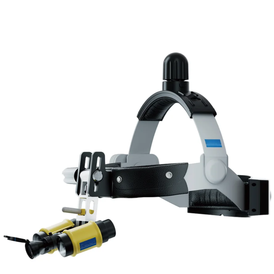 6.0X Head-Mounted Dental Loupes with Adjustable Working Distance for Dentist