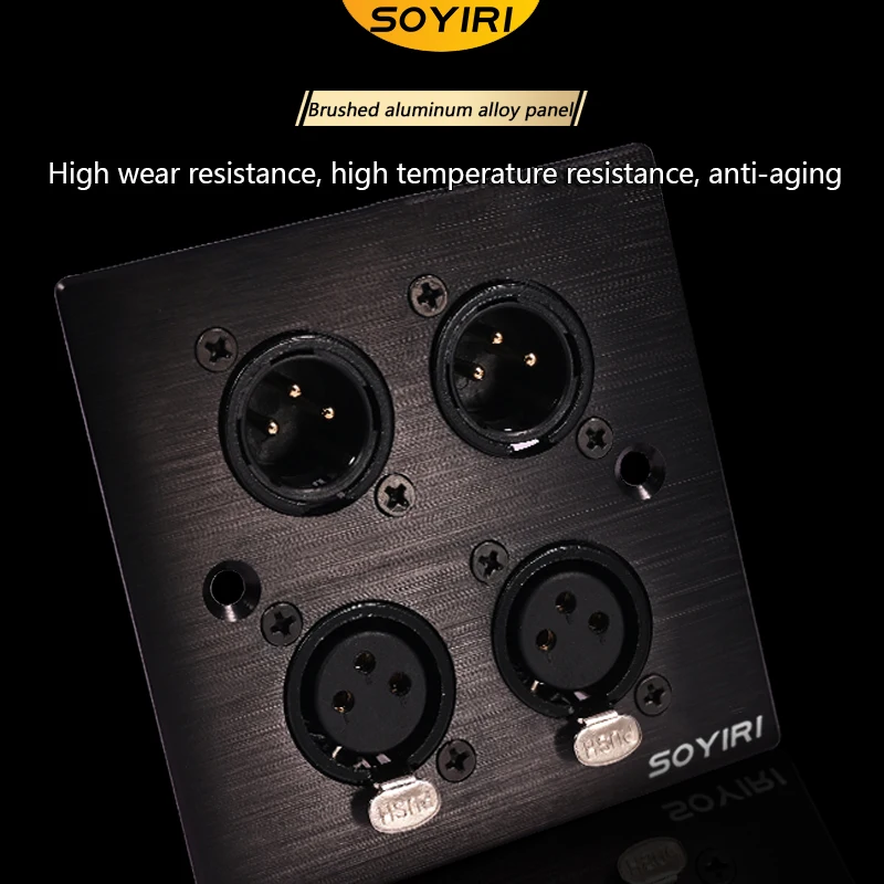 alloy stainless steel panel 86 type panel information box D type XLR 6.5 RCA usb ohm audio hdmi network 3.5 base aluminum
