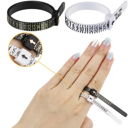 Cinturón de medición estándar europeo, herramienta de joyería con logotipo personalizado, calibrador de anillos, tamaño de dedo, Reino Unido, EE. UU., británico, americano