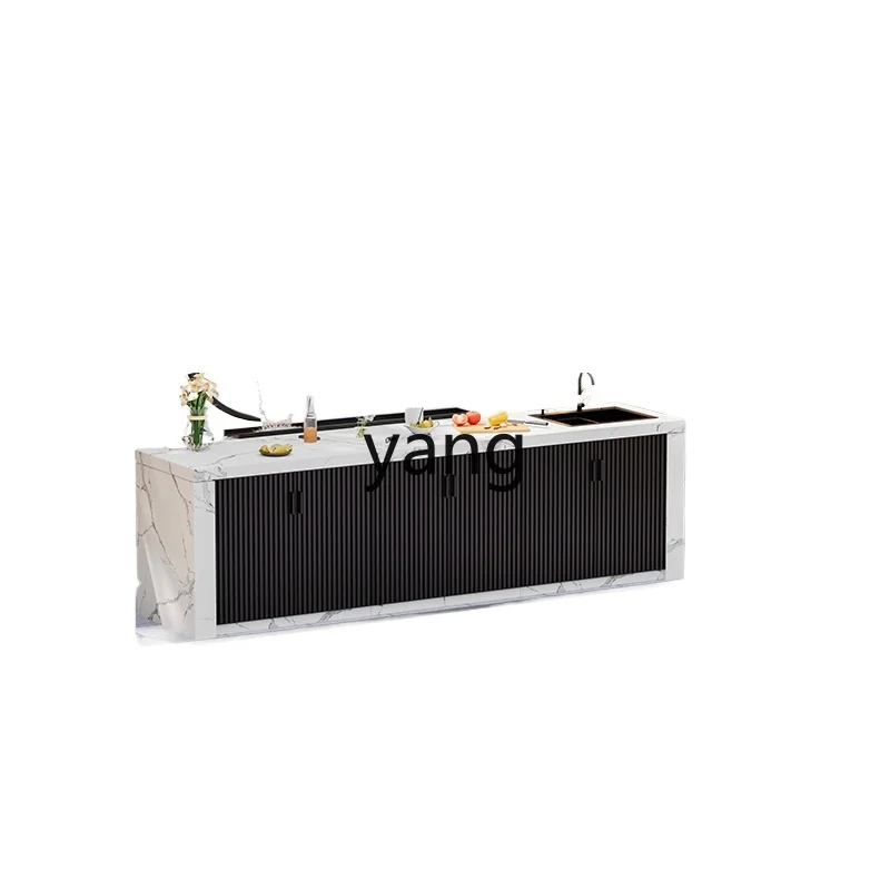LTT rock slab outdoor washbasin integrated sink villa outdoor washbasin