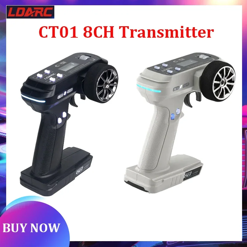 LDARC CT01 2.4GHz 8CH Remote Control Transmitter  CR1800 Receiver /CR1400M  Receiver 5 Models 2 Way Data For RC Car Tank Boat