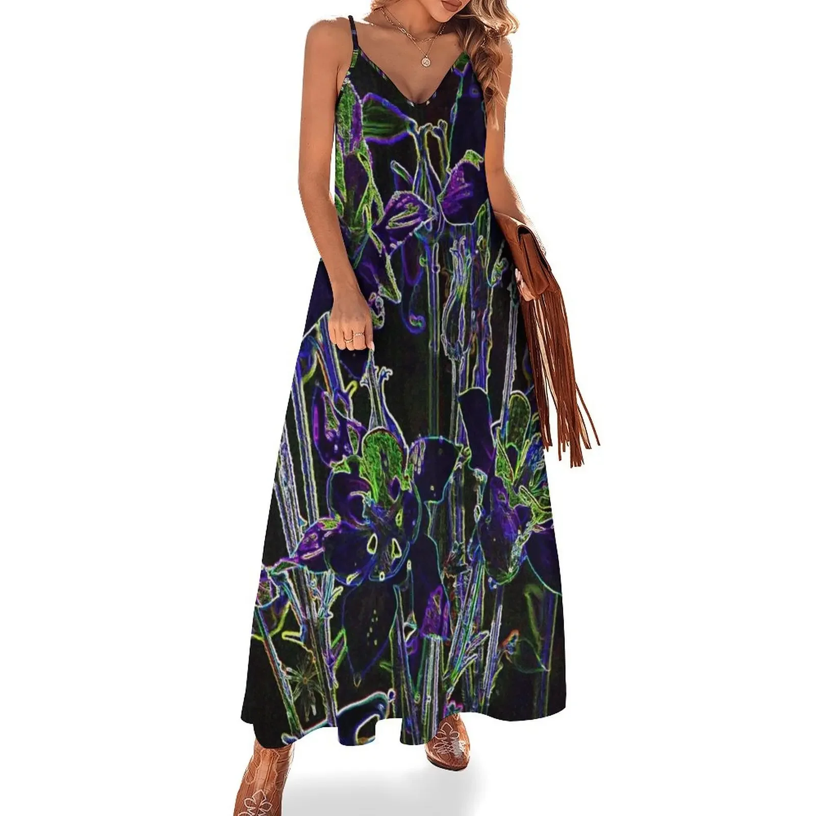 

Electric Columbine Sleeveless Dress Casual dresses elegant women's dresses sale women's fashion dresses Dress