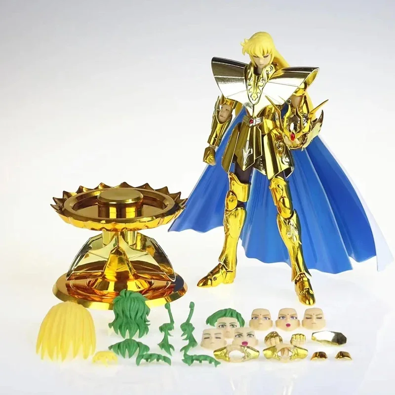 CS Saint Seiya Myth Cloth EX Virgo Shaka Andromeda Shun Head+Lotus Base 24K/OCE Gold Knights The Zodiac Action Figure in Stock