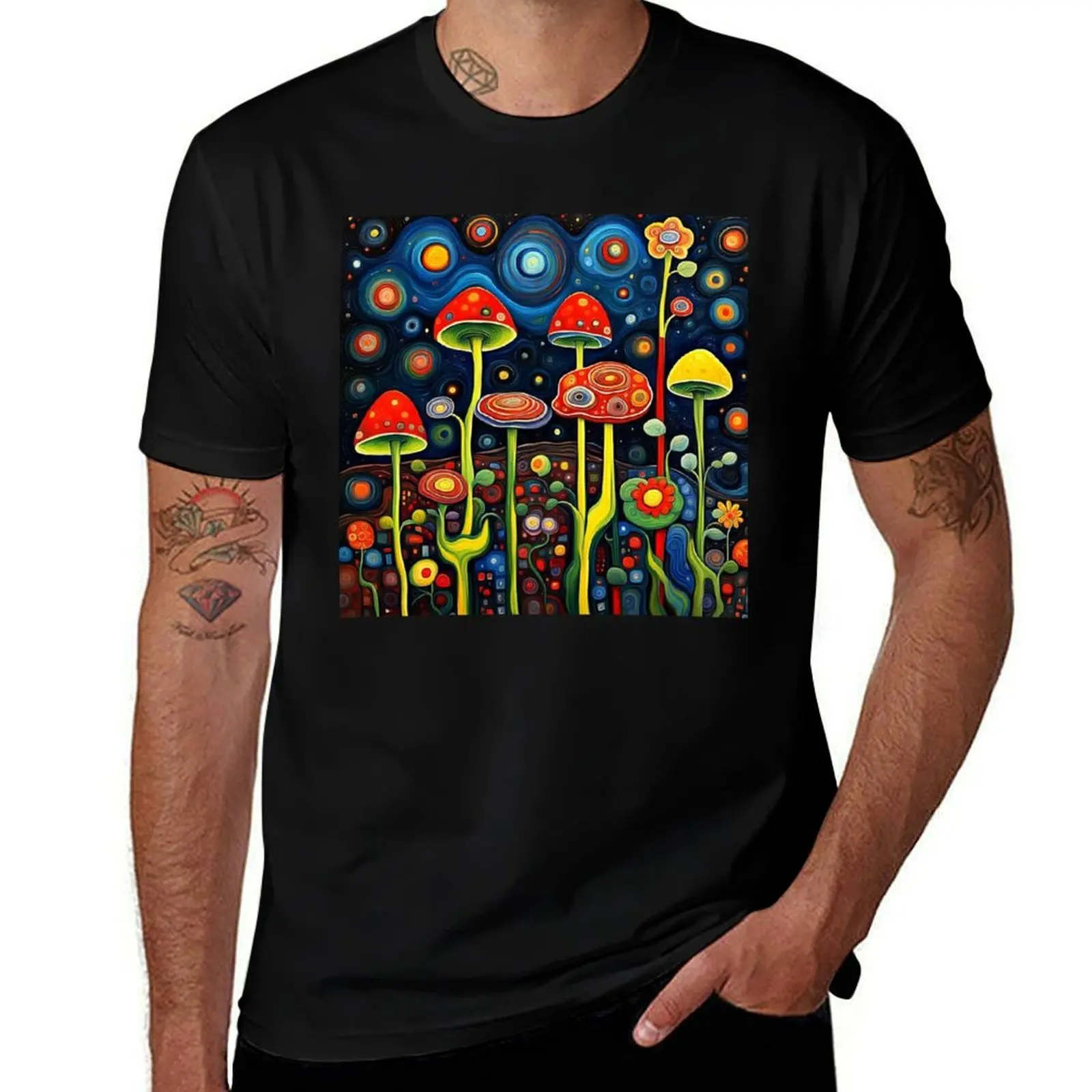 Flora of the night 4 T-Shirt Plus Size Summer Casual T-Shirt