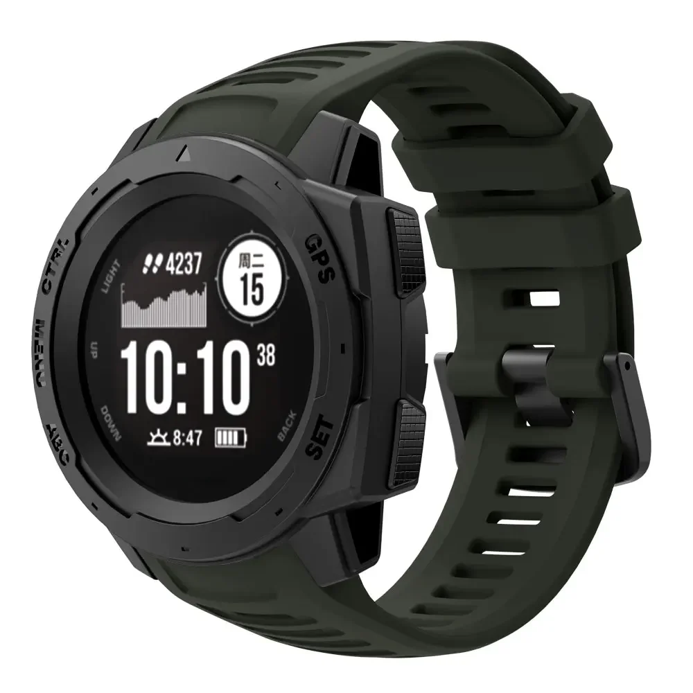 Strap For Garmin Instinct High Quality Silicone Sport Watchband Adjustable Wristband Smart Watch Replacement Correa Accessories