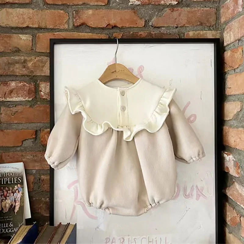 Baby kleidung Bodysuit & einteiliges Pelz futter Baby kleidung