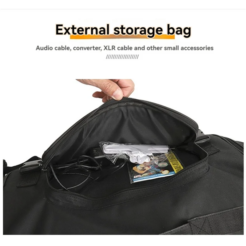 A25P Portable Anti-Slip Carrying Bag Case Water-Resistant Shock-Proof Backpack Bag For Roland Cube Street EX Amplifier