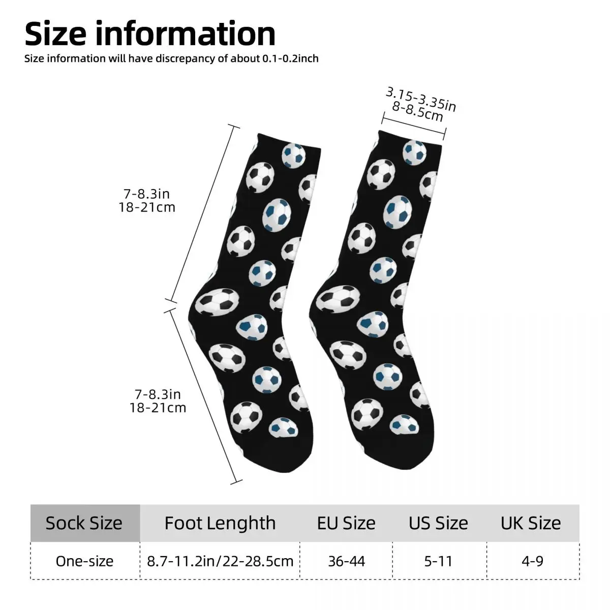 Soccer Ball Socks White And Black Vintage Stockings Autumn Anti Bacterial Women Men Socks Soft Custom Running Sports Socks