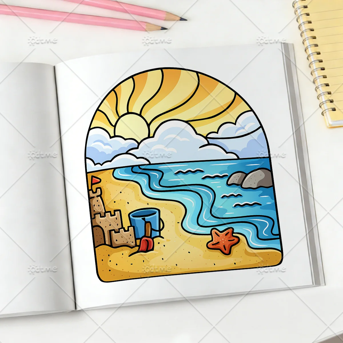 EASY ARTS Malbuch für Erwachsene und Jugendliche mit niedlichen, gemütlichen täglichen Aktivitäten zur Entspannung (Cozy Spaces Coloring) – Detail 8
