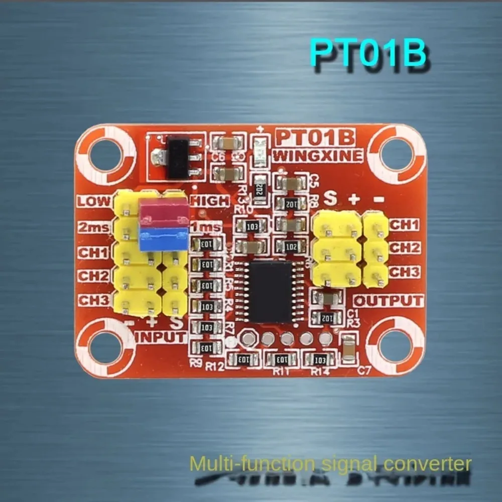 PT01B Model Aircraft Receiver Signal To Voltage Signal, Three-way Servo Signal To 0-5V Analog Voltage Signal