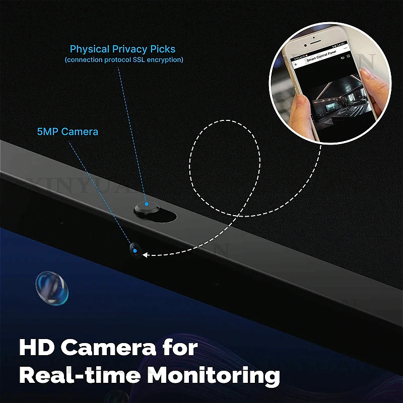 Home Automation Control Panel, 10.1 Inch Wall Mount Smart Touch Panel Supporting WiFi Zigbee Bluetooth and PoE Connection